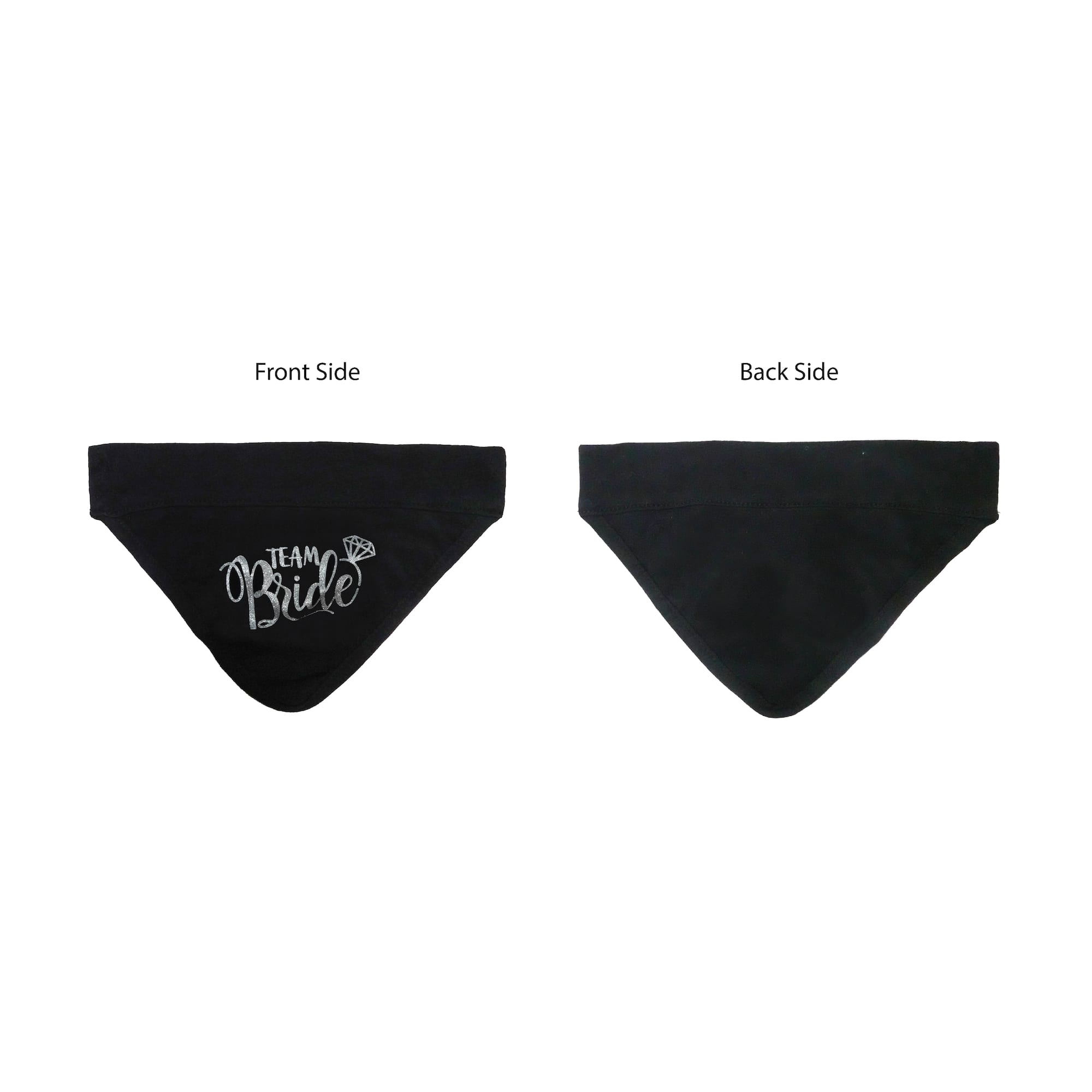 Best Furry Friends Black Team Bride Bandana Collar Slide